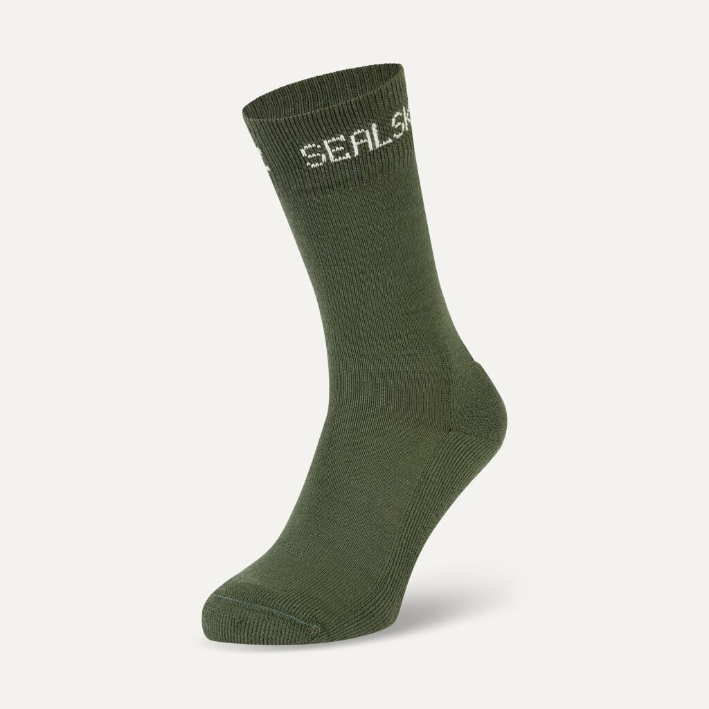 SEALSKINZ SUFFIELD MERINO OLIVE